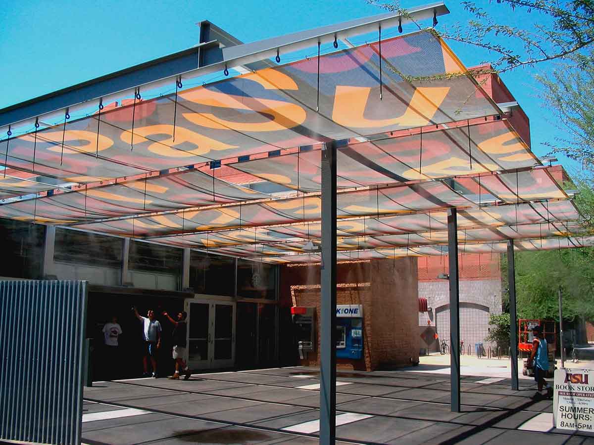 decorative retail display outside of asu bookstore