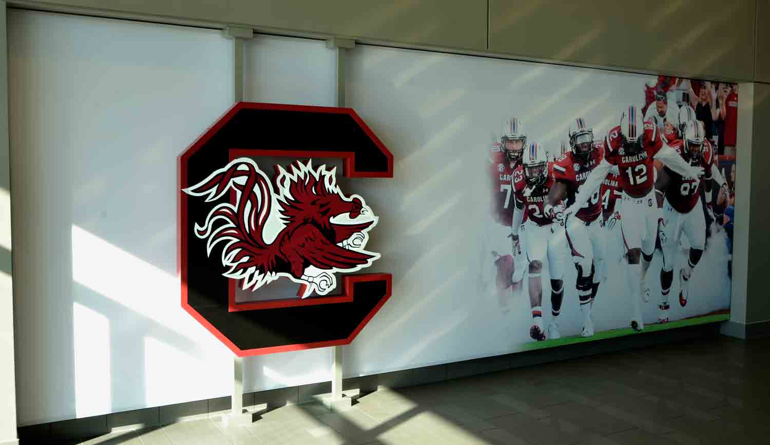 University of South Carolina athletics branded environment