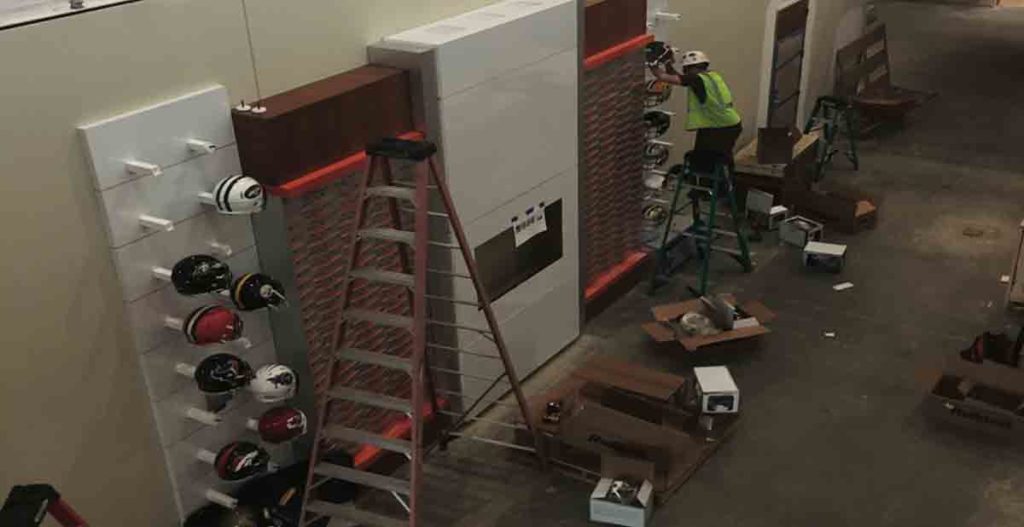 NFL Display at Clemson University - OAI+Rainier