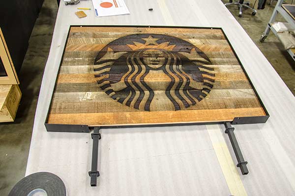 laser cutting starbucks project