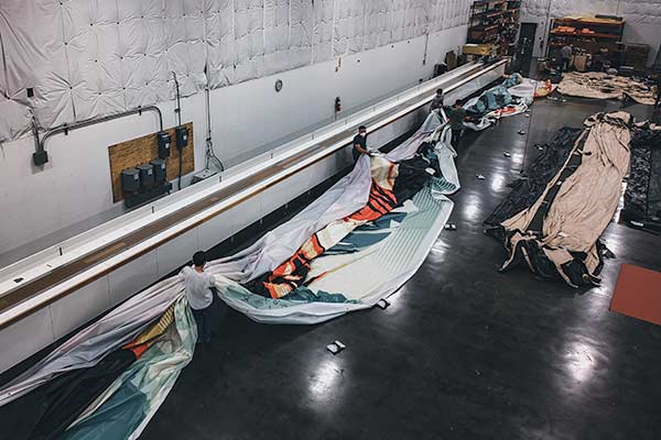 RF Welding the Shepard Fairey Banner