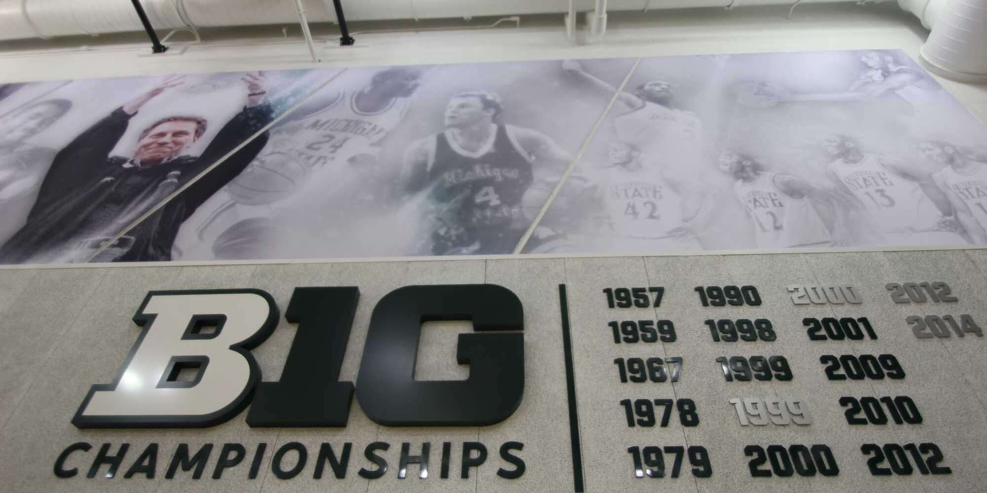 stand off letters displaying big 10 championships