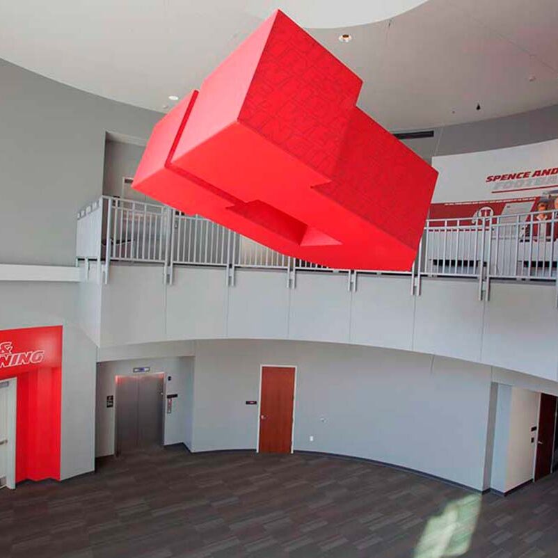 floating U for the university of Utah branded environments