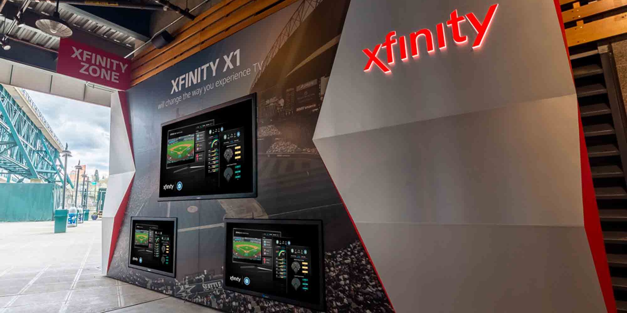 xfinity develops a pop up display for customers